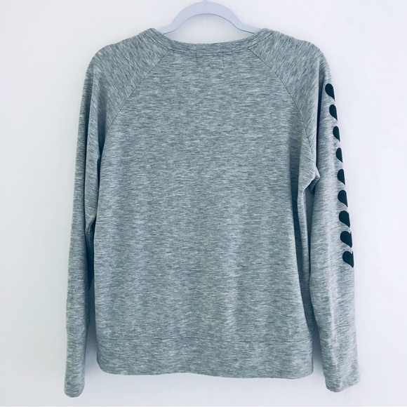 BIRD & VINE Love Graphic Sweatshirt Grey Black - Picture 8 of 12